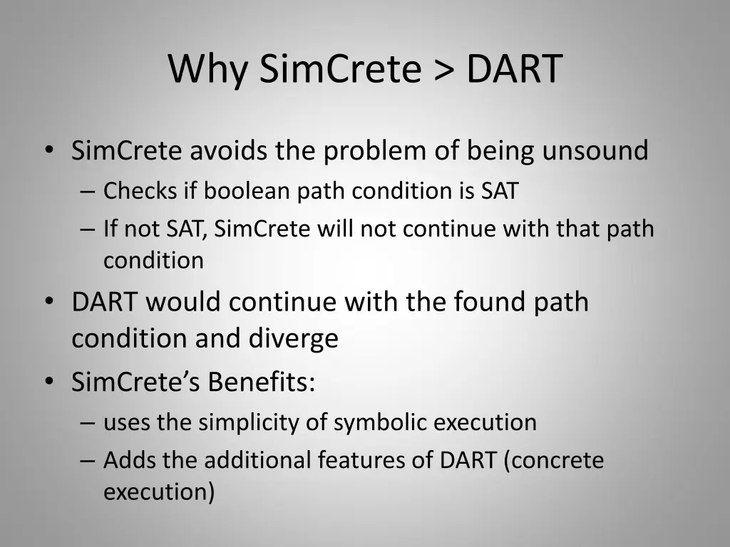 why simcrete dart