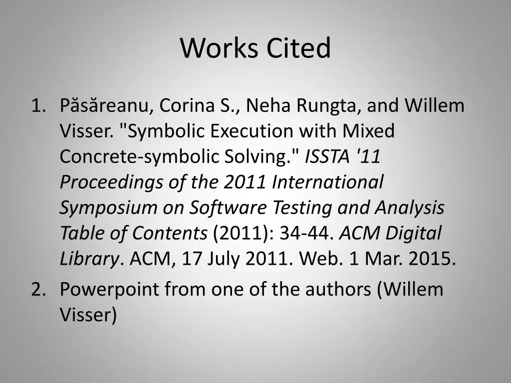 works cited