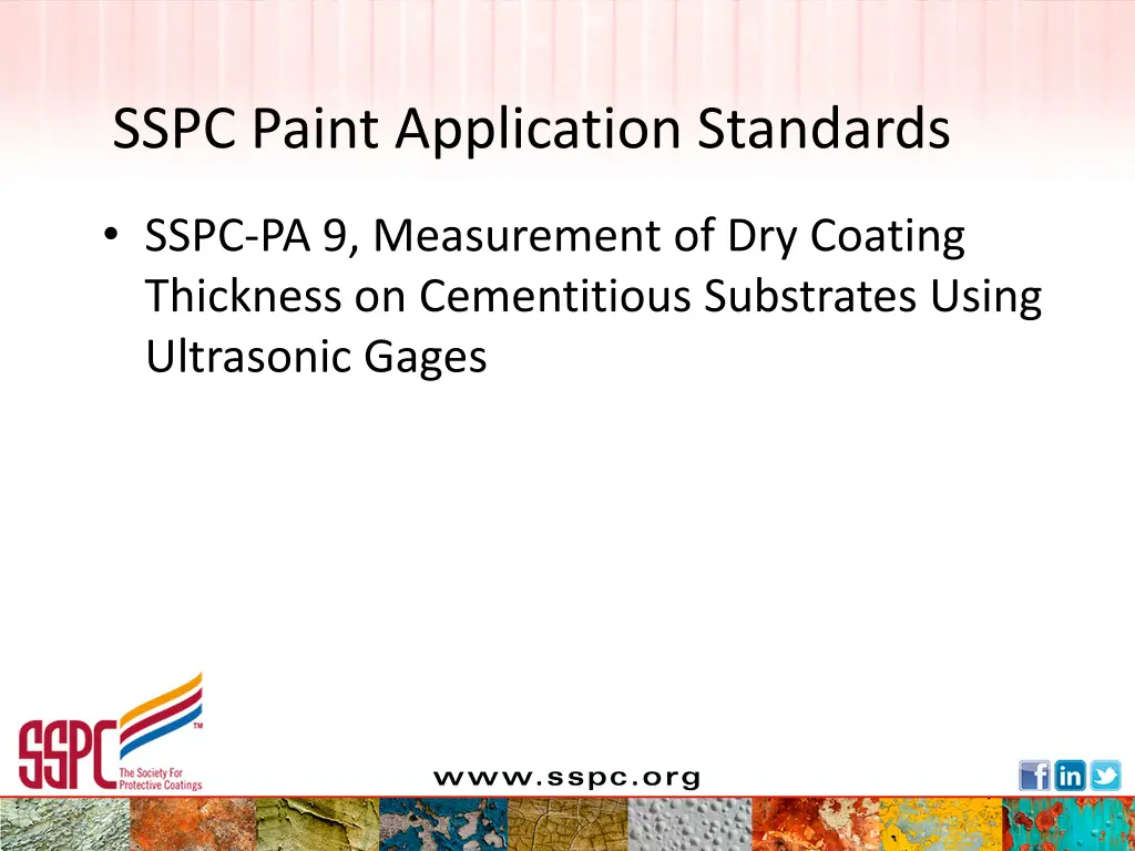 sspc paint application standards