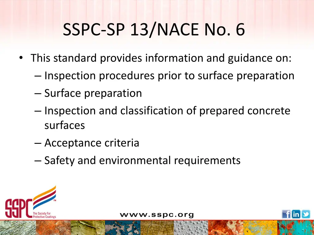 sspc sp 13 nace no 6 1