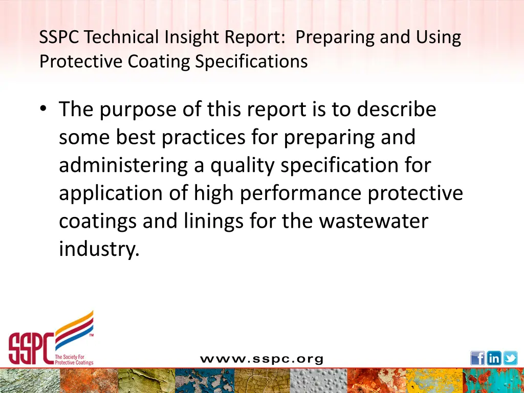 sspc technical insight report preparing and using