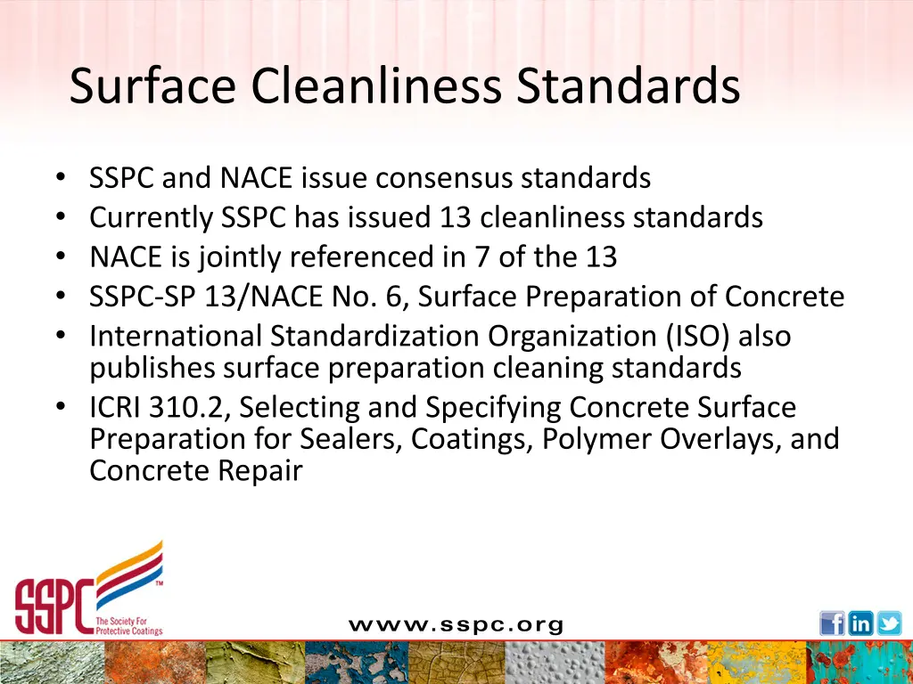 surface cleanliness standards