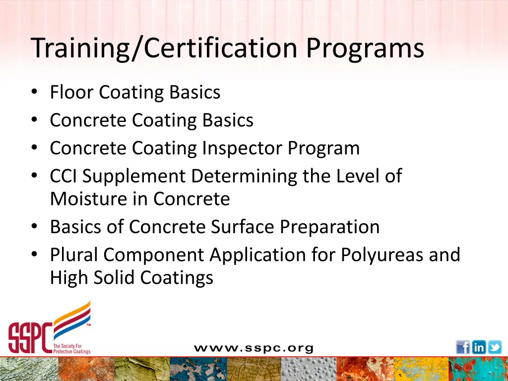 training certification programs