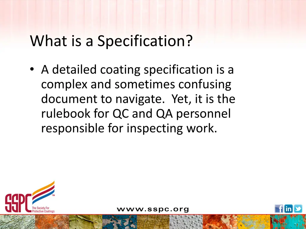 what is a specification