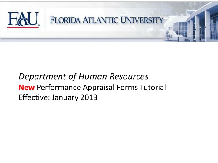 department of human resources new performance