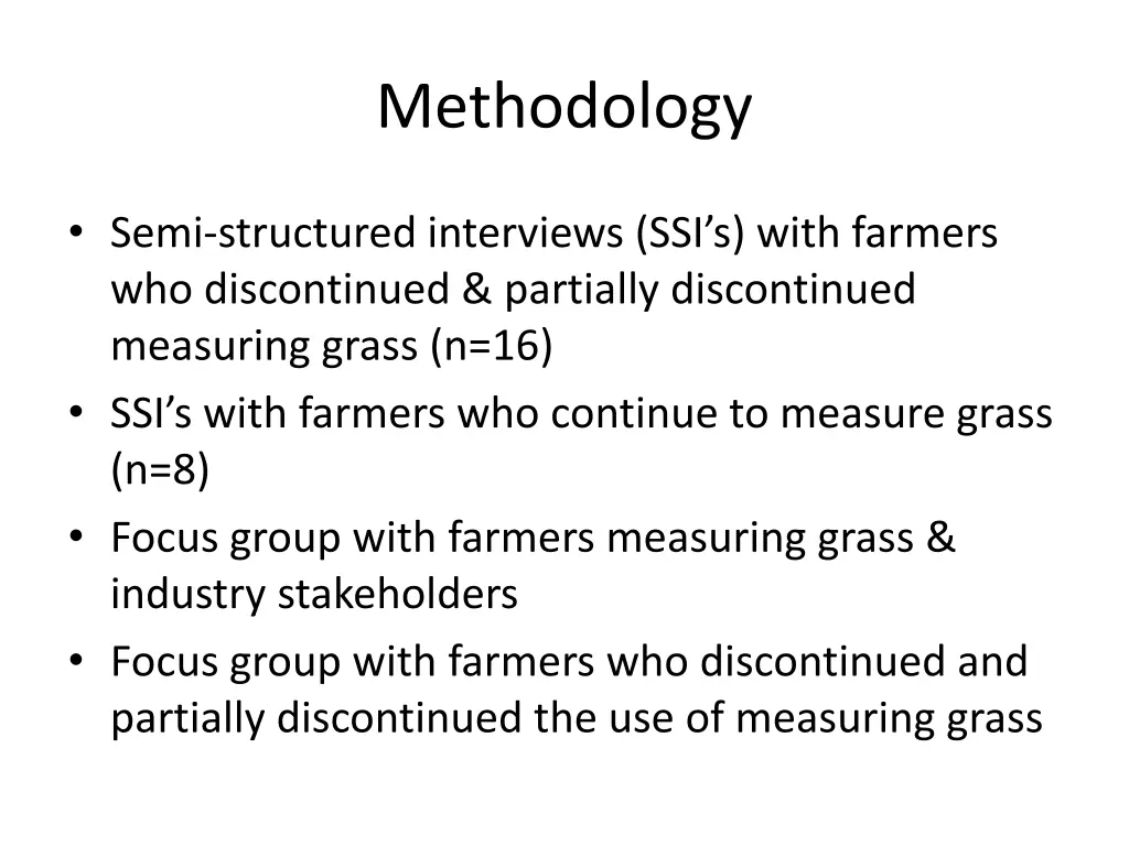 methodology