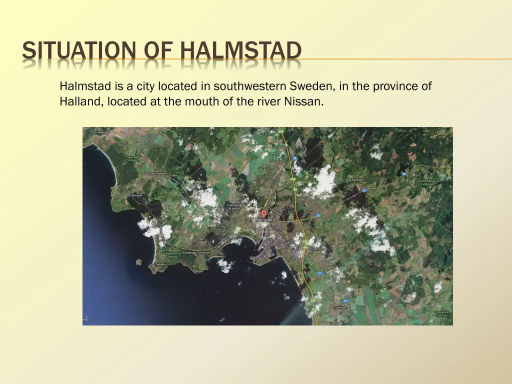 situation of halmstad