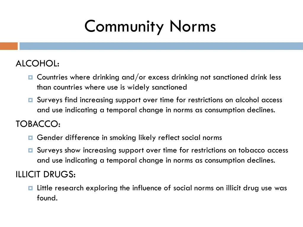 community norms