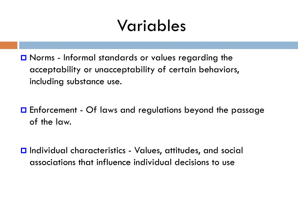 variables 1