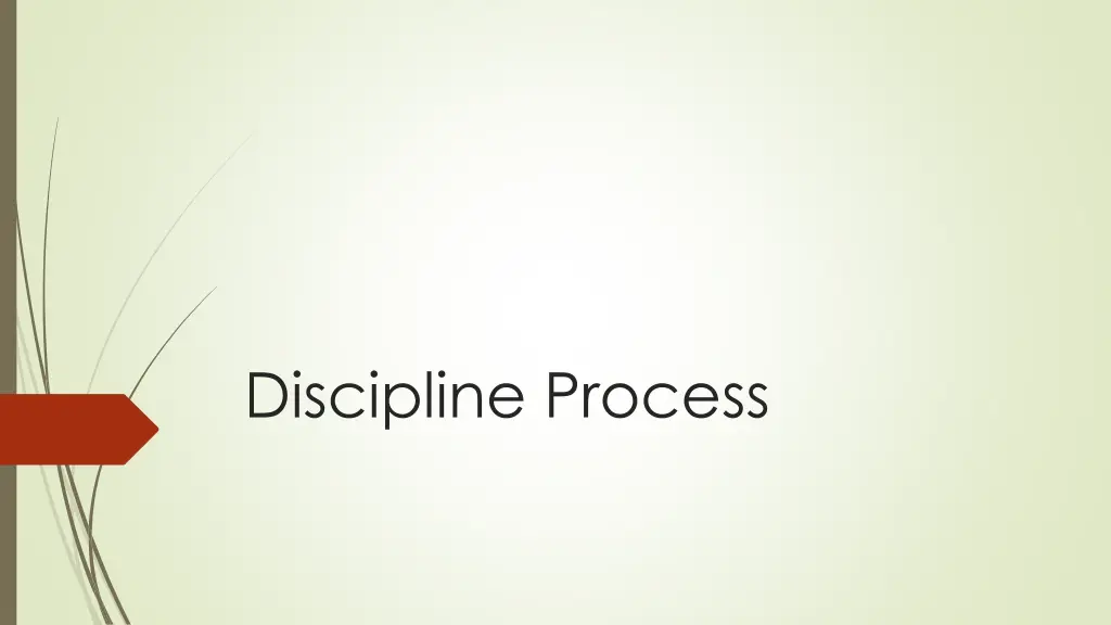 discipline process