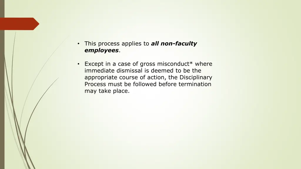 this process applies to all non faculty employees