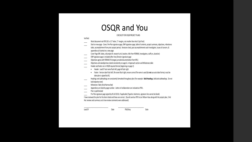 osqr and you