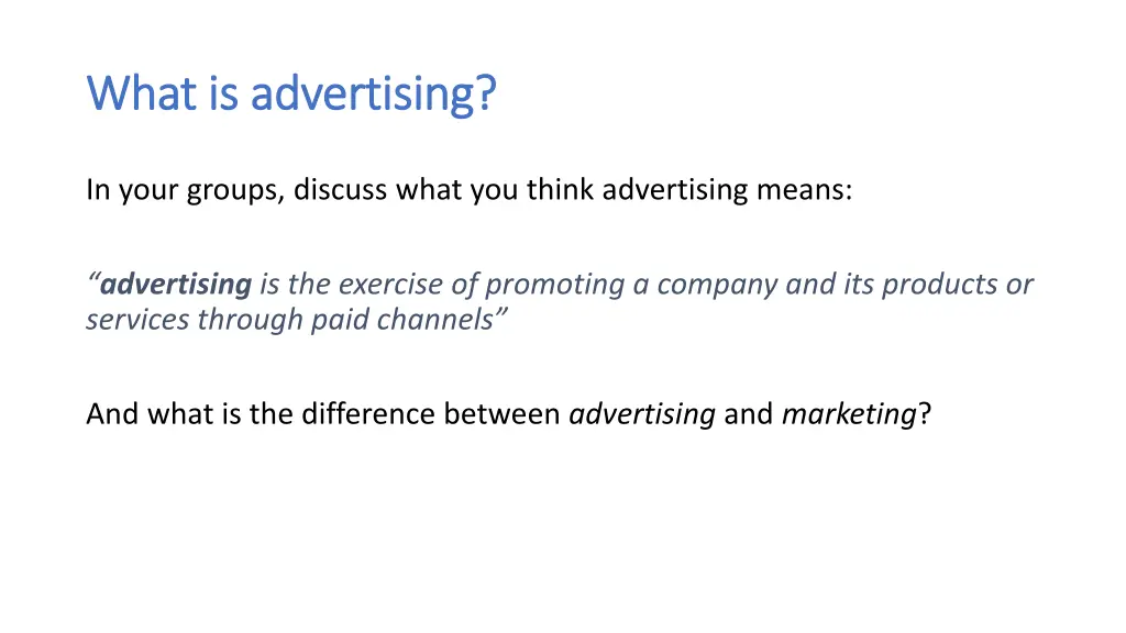 what is advertising what is advertising 1