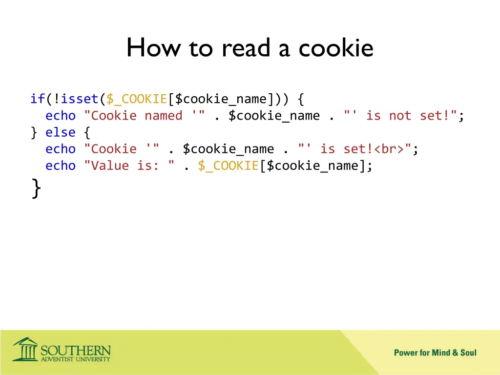 how to read a cookie