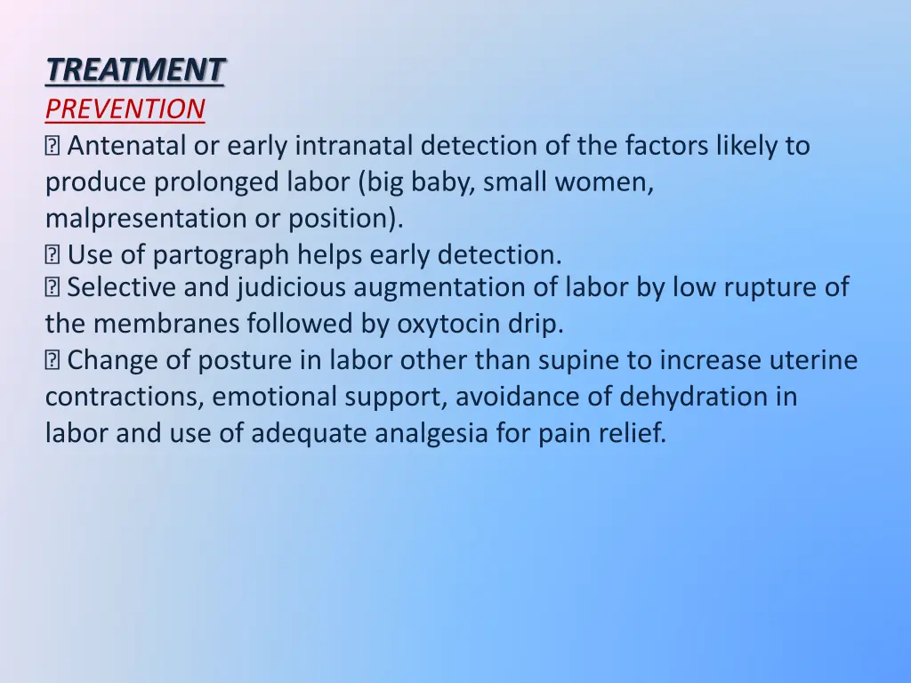 treatment prevention antenatal or early