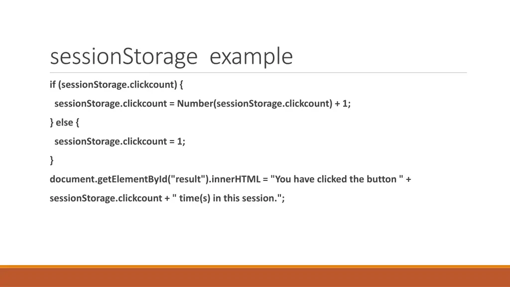 sessionstorage example