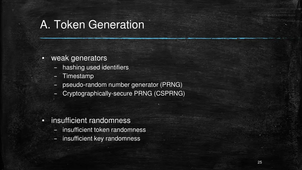 a token generation