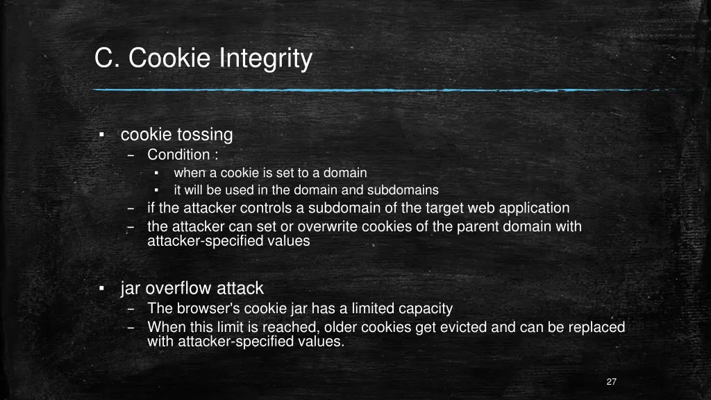 c cookie integrity