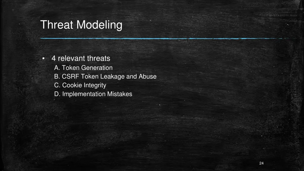 threat modeling