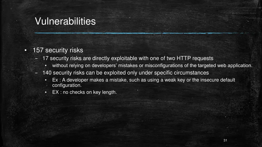 vulnerabilities