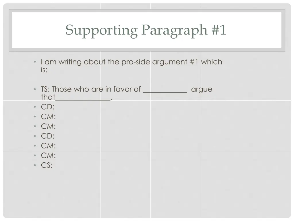 supporting paragraph 1