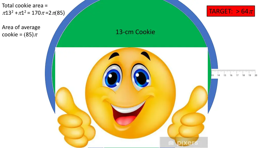 total cookie area 13 2 1 2 170 2 85