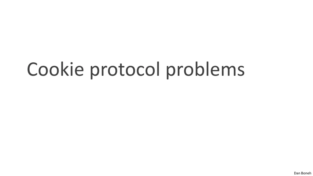 cookie protocol problems