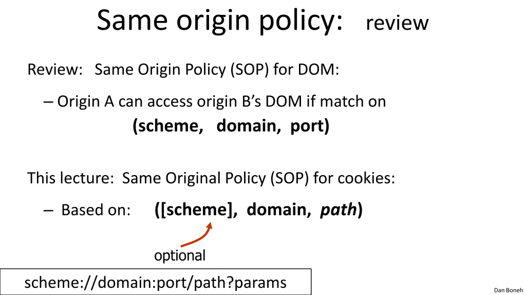 same origin policy review