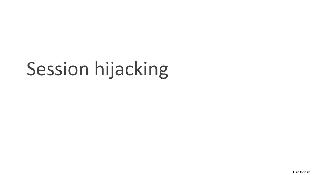 session hijacking