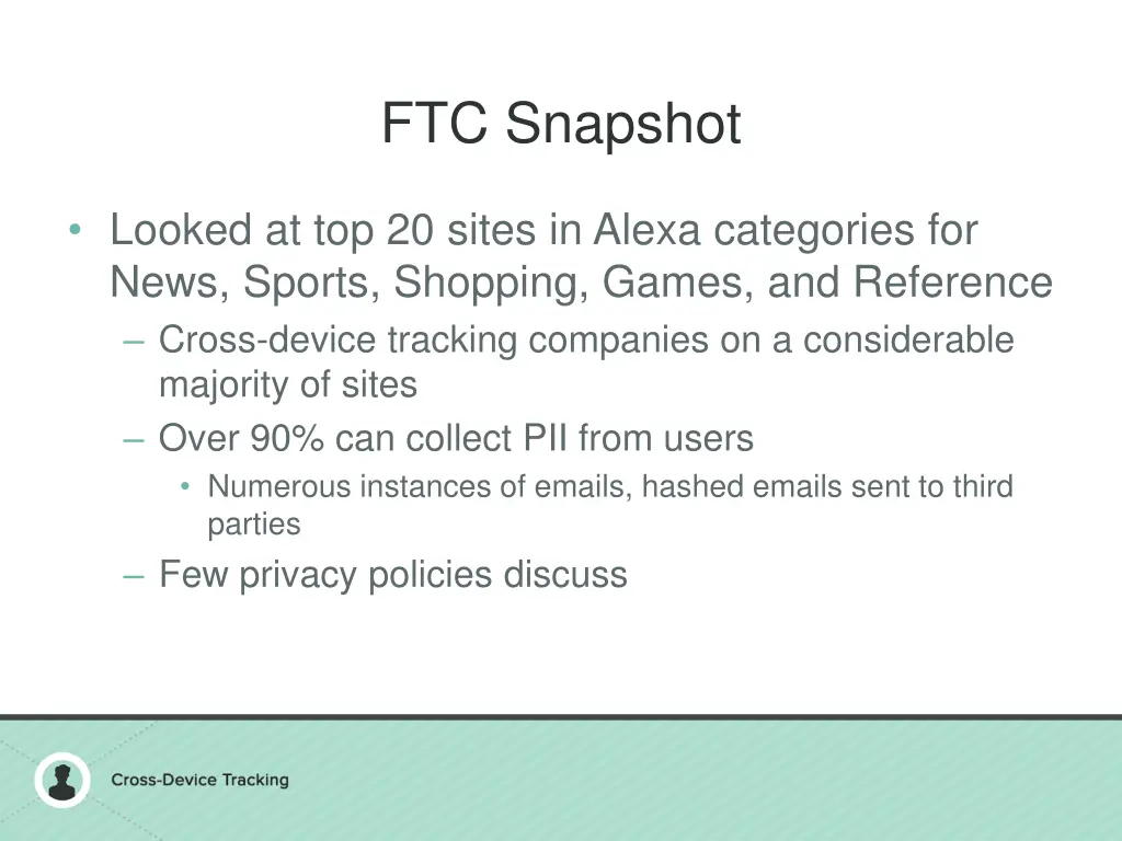 ftc snapshot