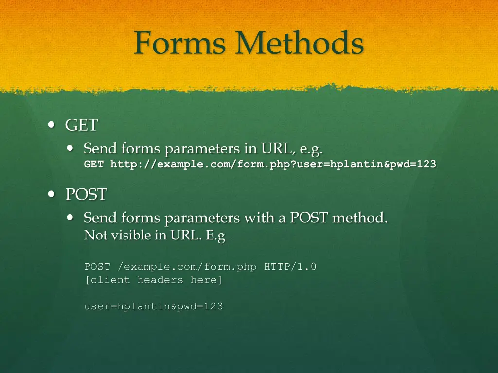 forms methods