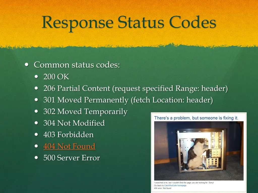 response status codes