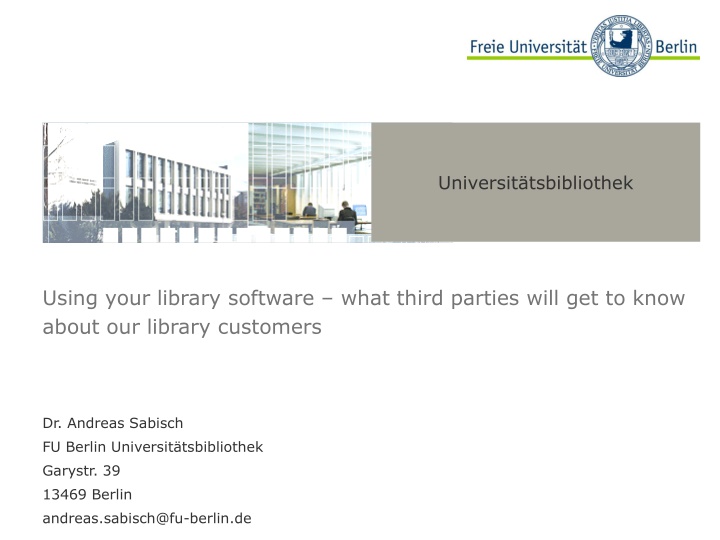 universit tsbibliothek