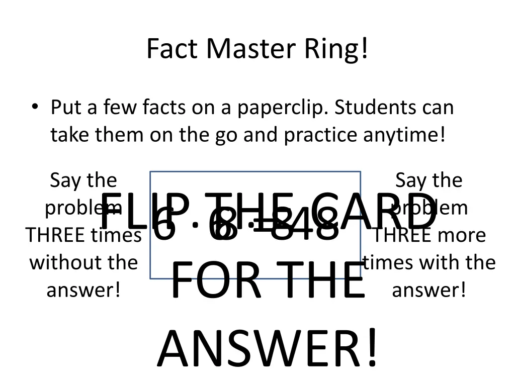 fact master ring