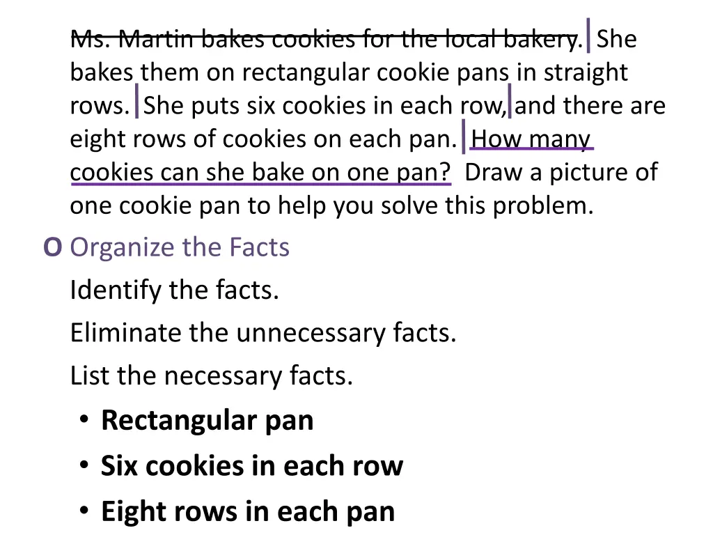 ms martin bakes cookies for the local bakery