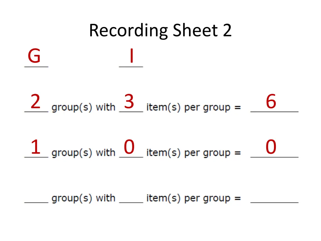 recording sheet 2 i 2