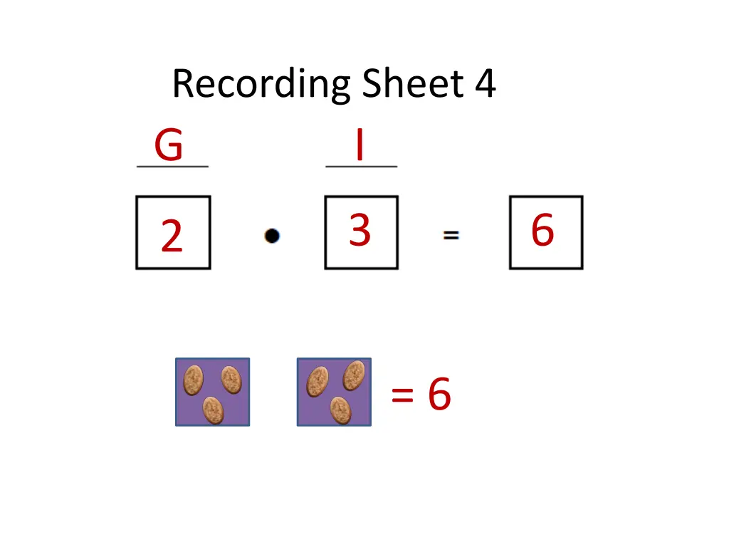 recording sheet 4 g 1