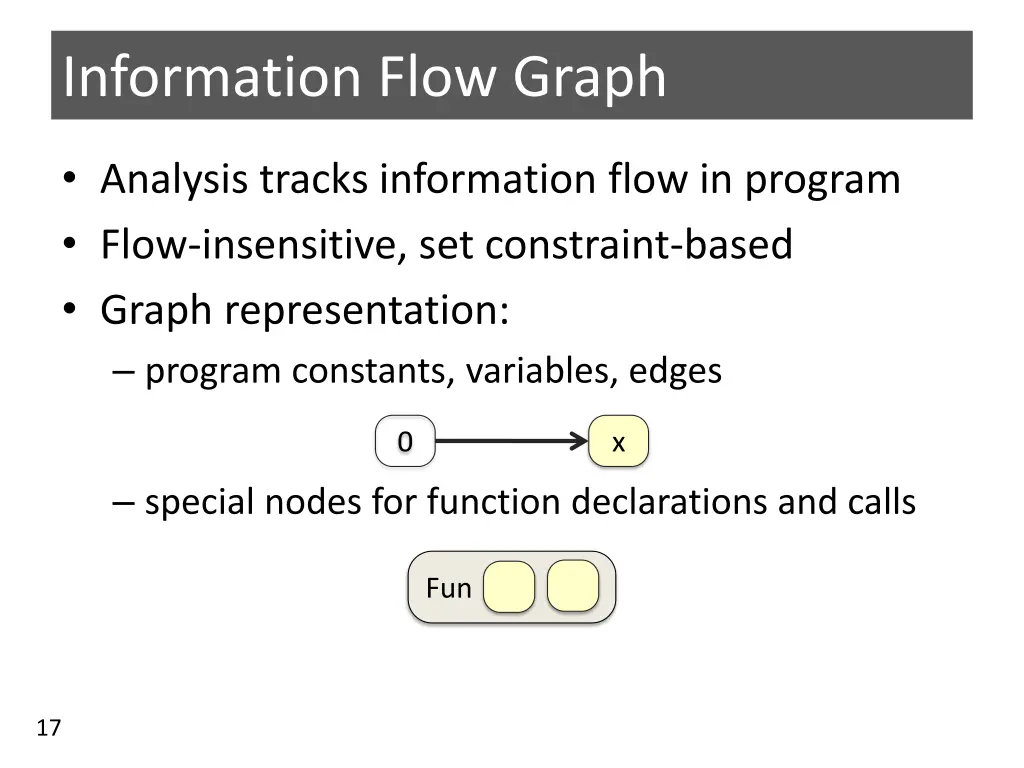 information flow graph