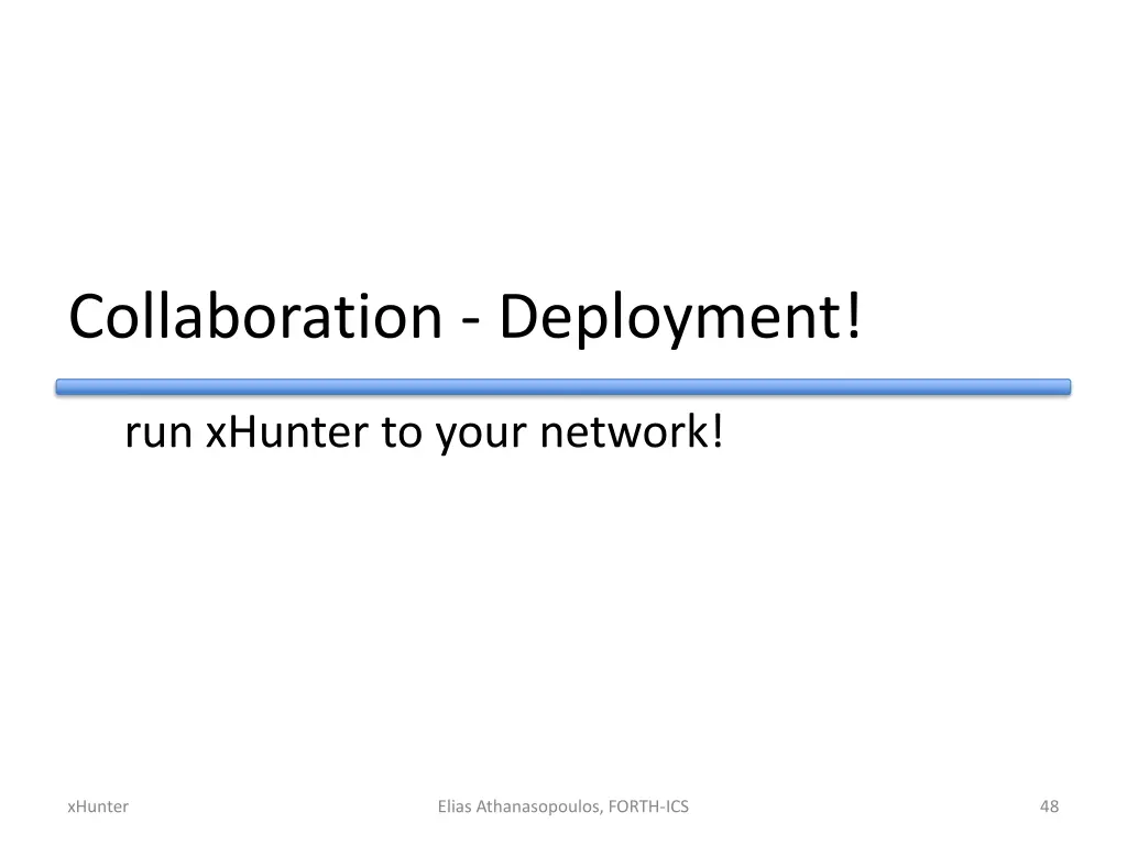 collaboration deployment