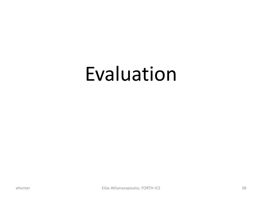 evaluation