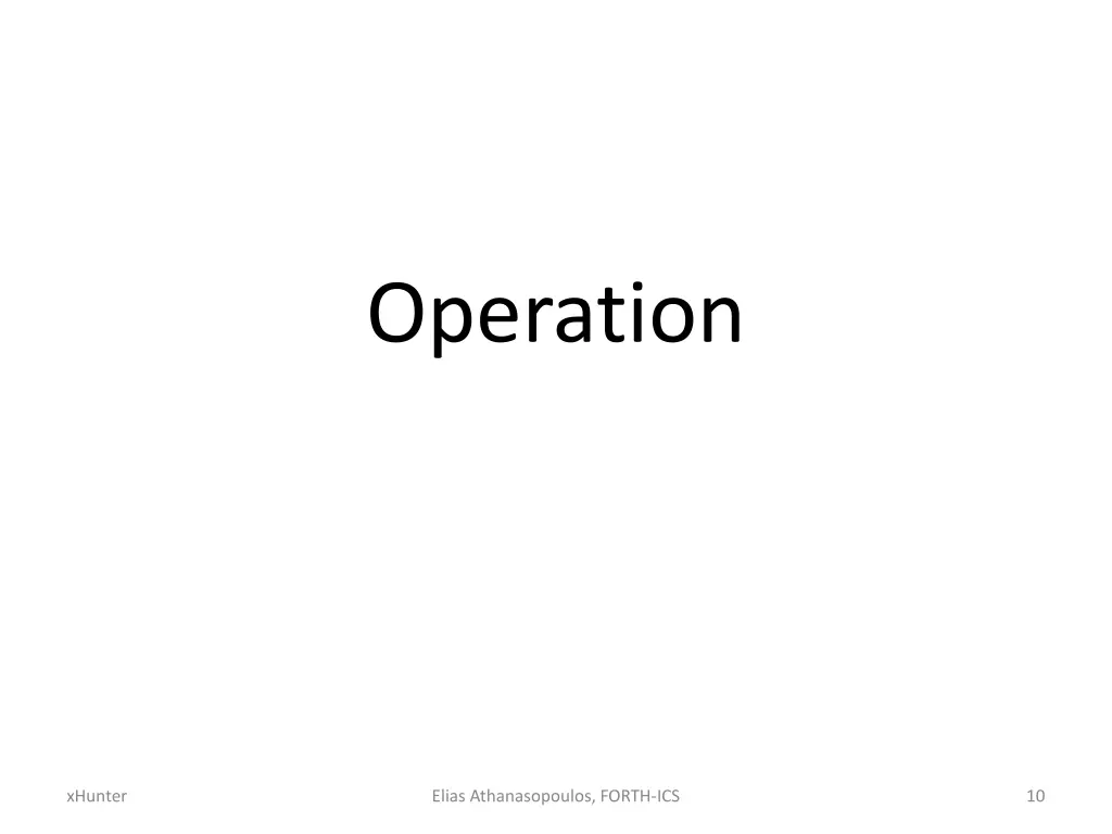 operation