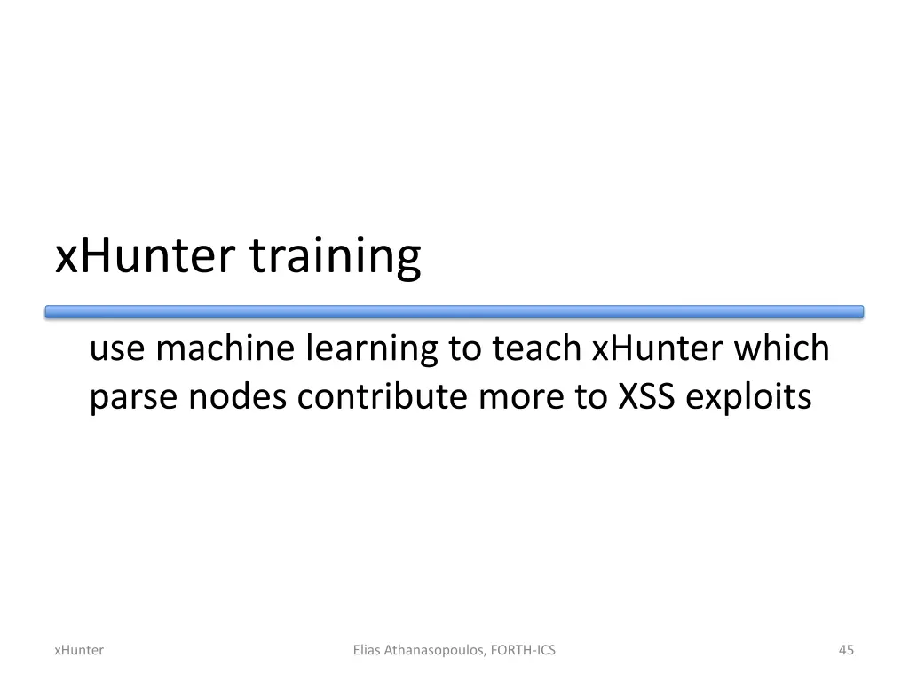 xhunter training