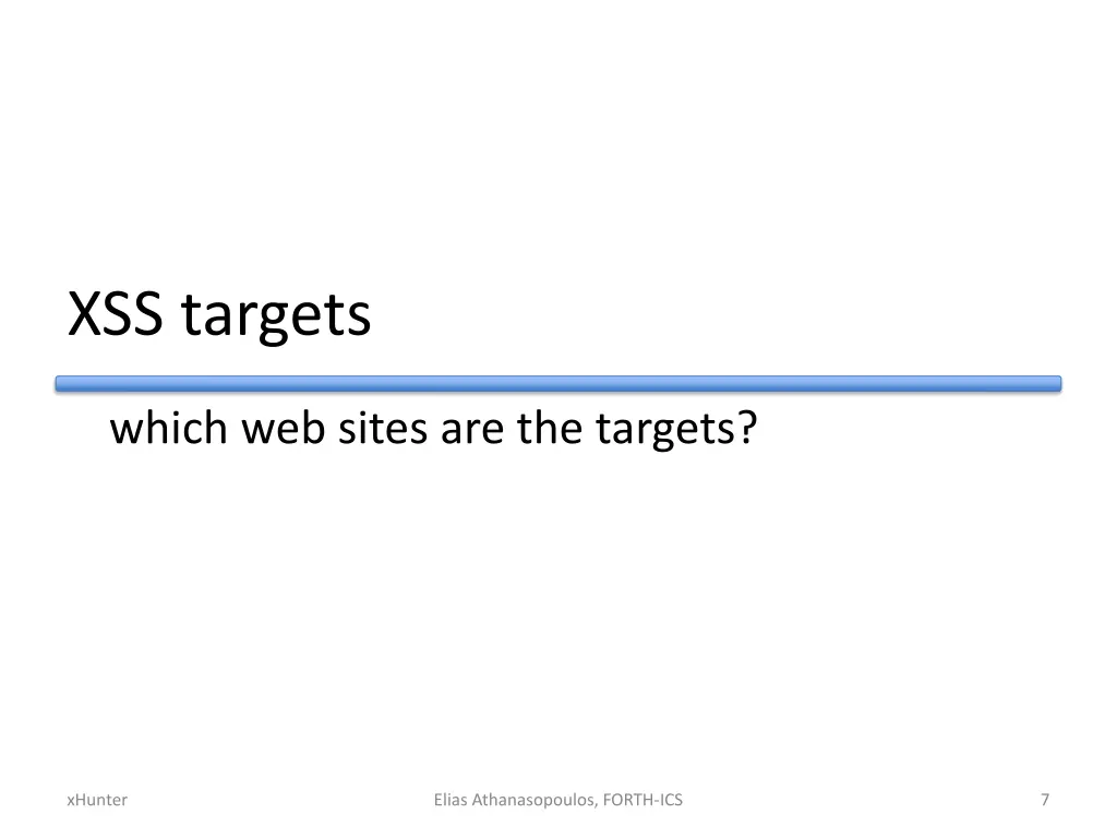 xss targets