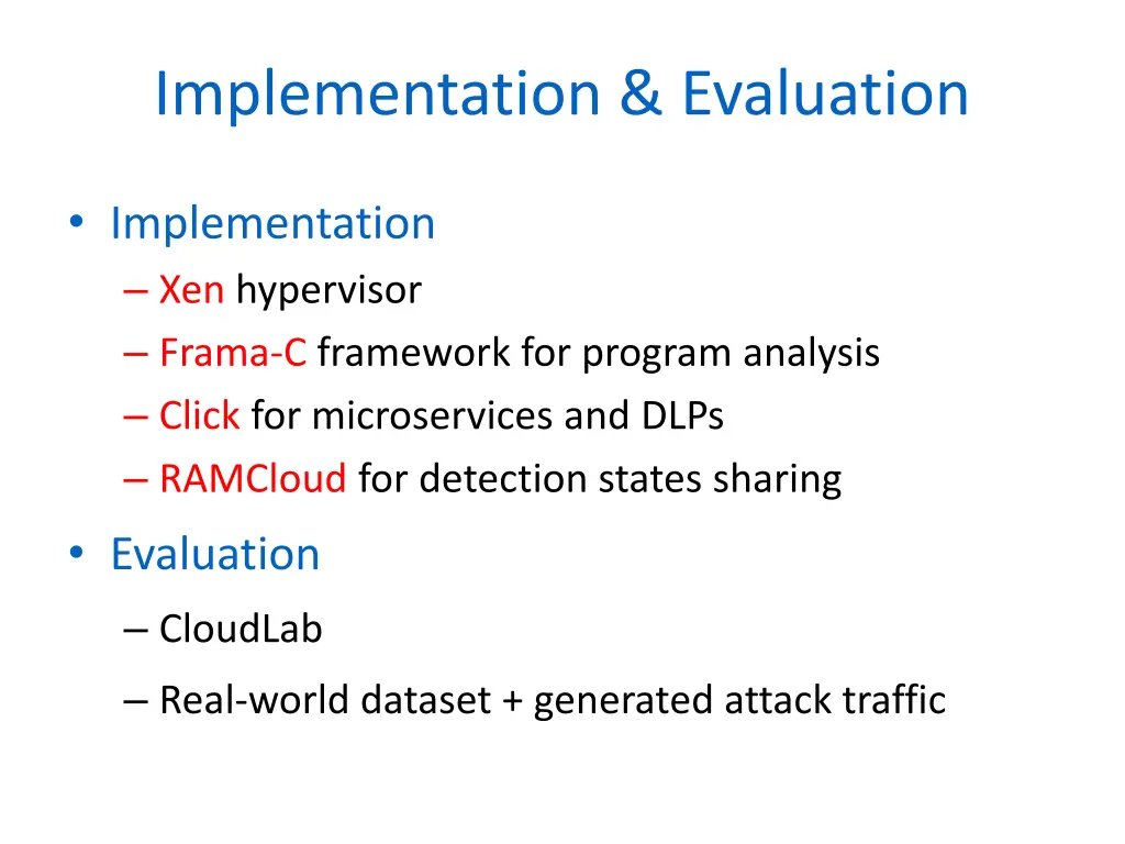 implementation evaluation