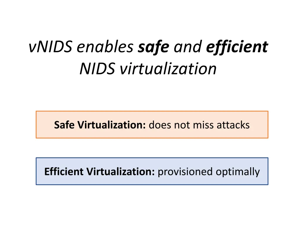 vnids enables safe and efficient nids