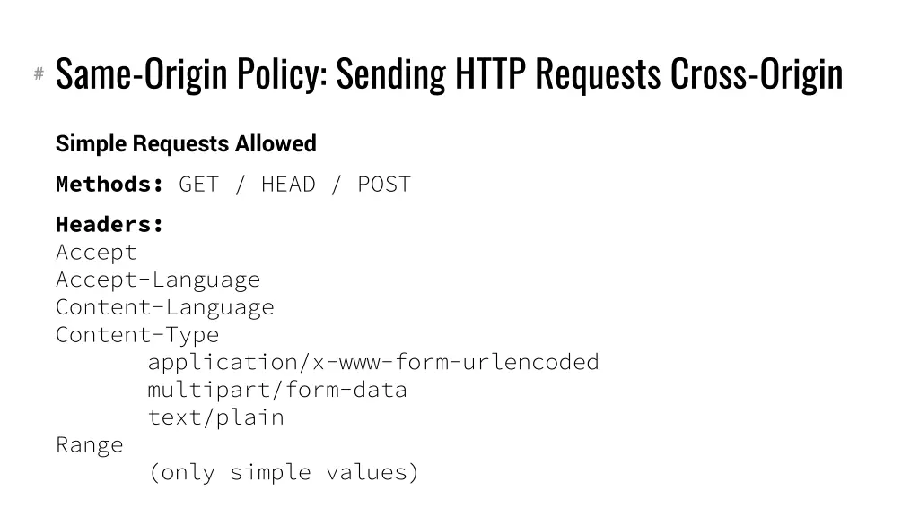 same origin policy sending http requests cross