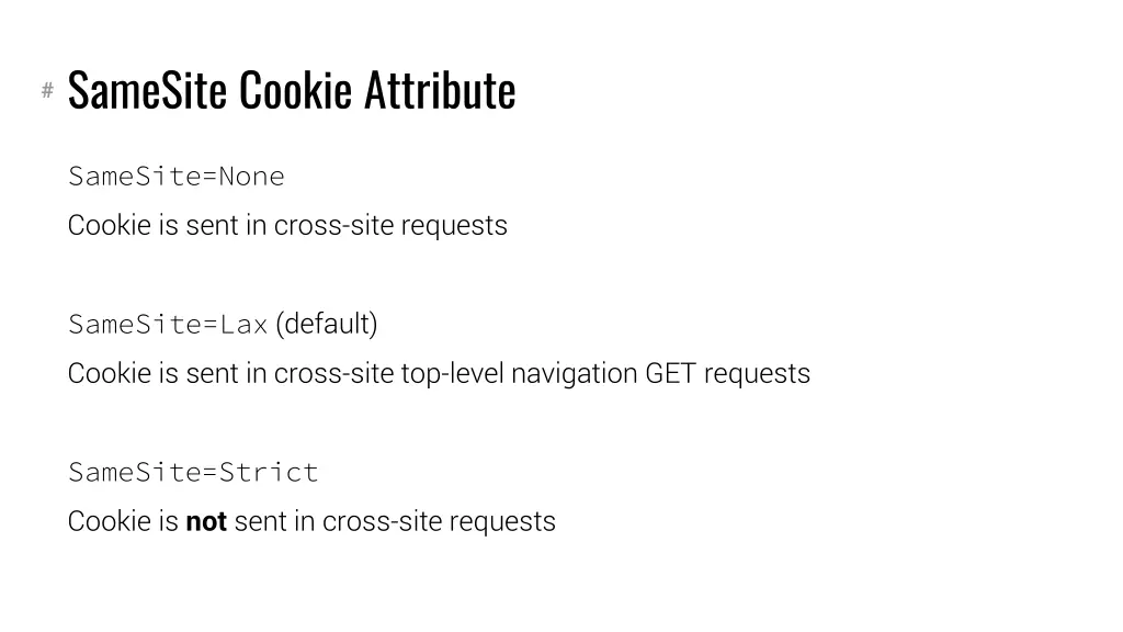 samesite cookie attribute