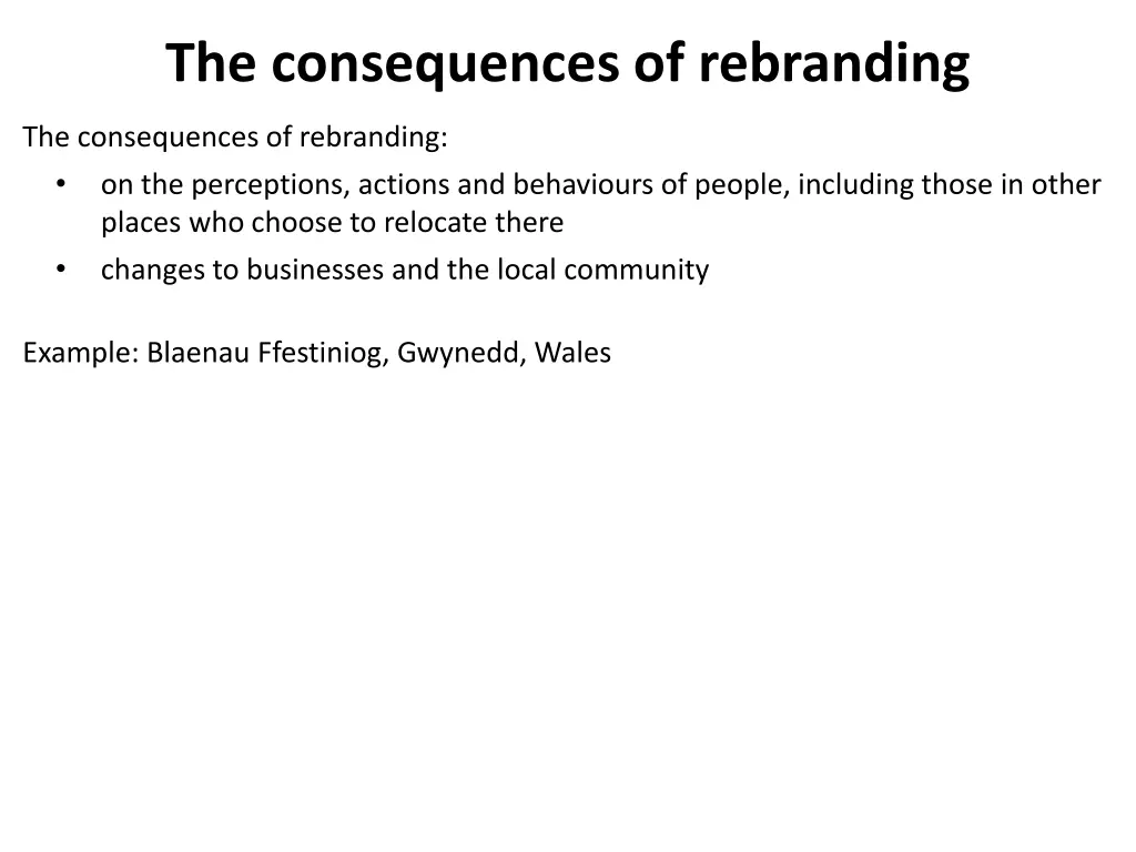 the consequences of rebranding