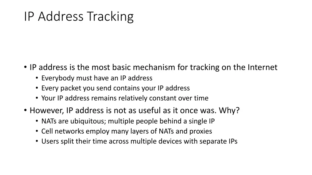 ip address tracking