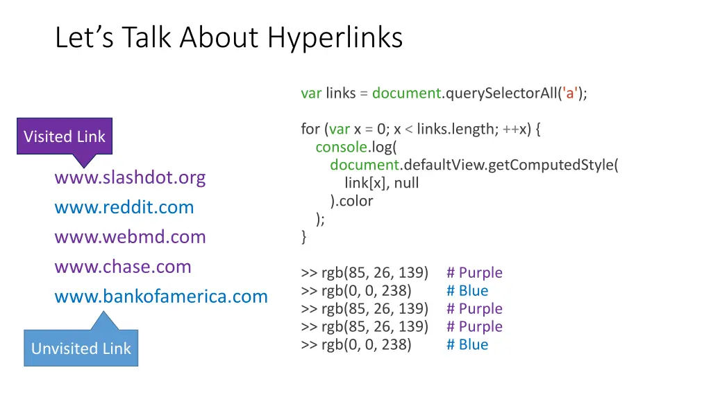 let s talk about hyperlinks